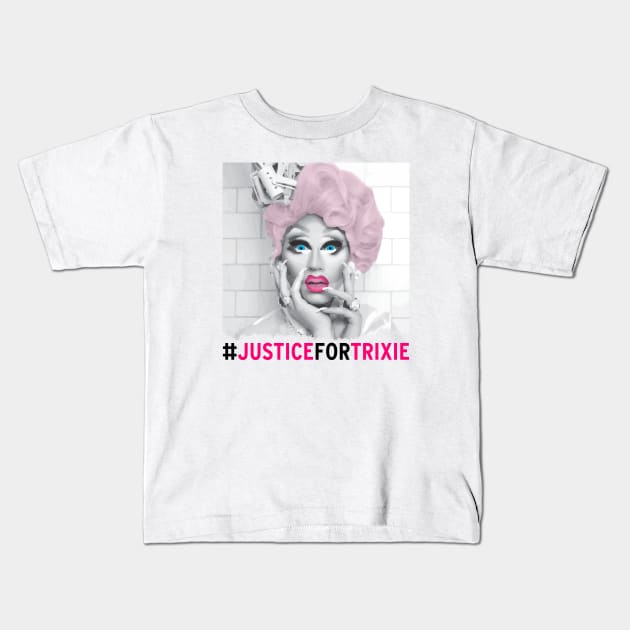 #JusticeForTrixie Kids T-Shirt by aespinel